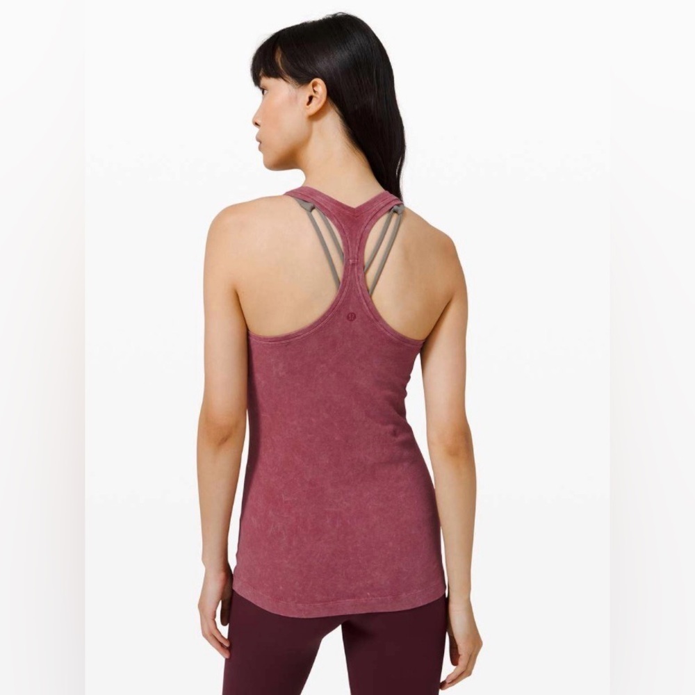Lululemon Cool Racerback II Dye in Washed Chianti